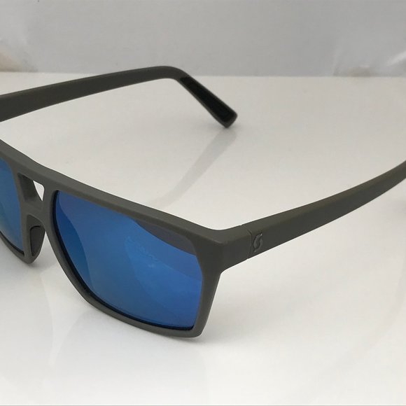 Scott Tune Men Sunglasses Blue Mirror Lenses Gray - Picture 5 of 16